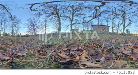 360 VR - Off Grid Shed in Oak Forest, Rural Homestead Scene 360 VR - Off Grid Shed in Oak Forest, Rural Homestead Scene 76133058