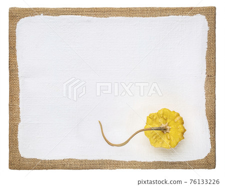 ornamental gourd on a primed art canvas 76133226