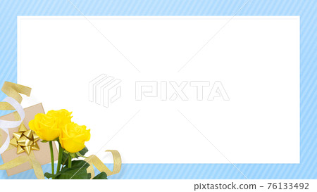A refreshing frame of gifts and yellow roses-there are multiple variations 76133492