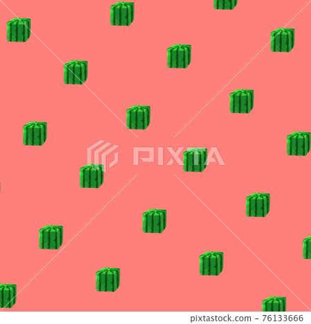Square watermelon pattern_square - Stock Illustration [76133666] - PIXTA