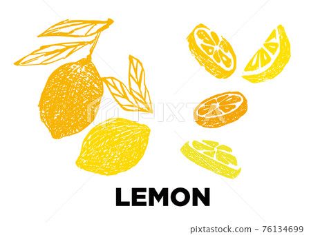 Illustration of a refreshing lemon 76134699