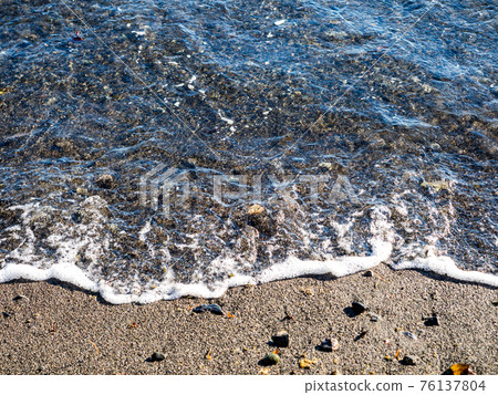 A view of the calm beach, the coast of Nishiizu Osezaki A view of the calm beach, the coast of Nishiizu Osezaki 76137804