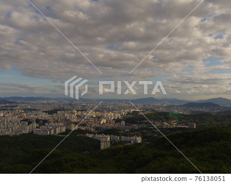 國家公園，北漢山，Bulamsan山，Suraksan山，天空，雲彩 76138051