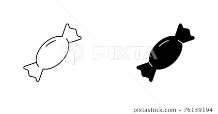 Candy icon isolated on white background - Stock Illustration [76139194 ...