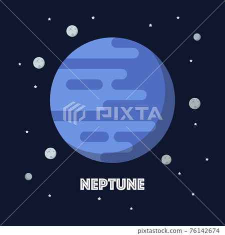 Neptune on space background 76142674