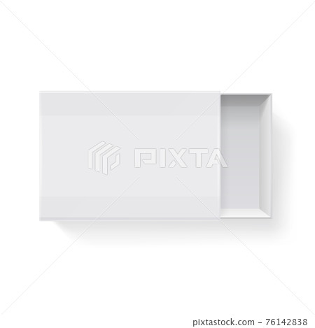 Blank empty white paper packaging matchbook, matchbox isolated. illustration 76142838