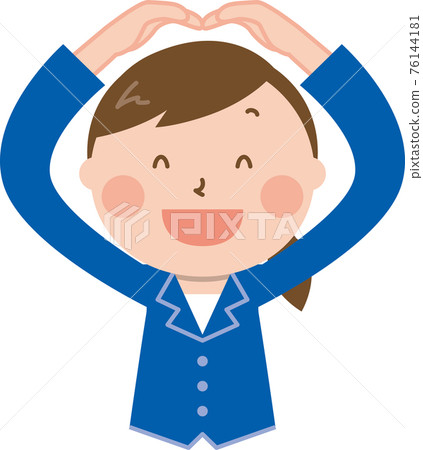 一個穿著夾克西裝做圓形手勢的女人(無面具版) 一個穿著夾克西裝做圓形手勢的女人(無面具版) 76144181