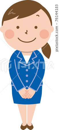 一個穿著夾克西裝的女人,面朝前方微笑(無面具版) 一個穿著夾克西裝的女人,面朝前方微笑(無面具版) 76144183