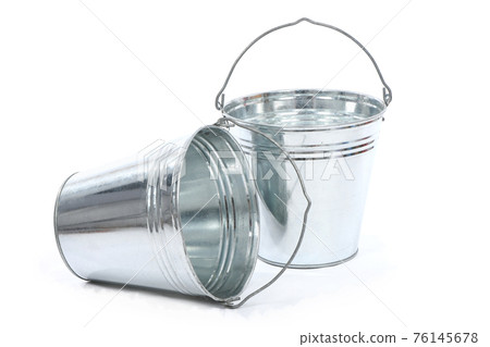 Empty metal bucket 76145678