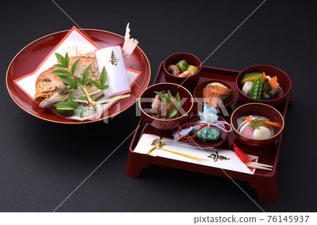 高檔漆器黑色背景正宗飲食套裝 高檔漆器黑色背景正宗飲食套裝 76145937