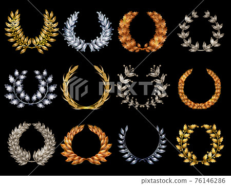 Premium Elegant Wreathes Set 76146286