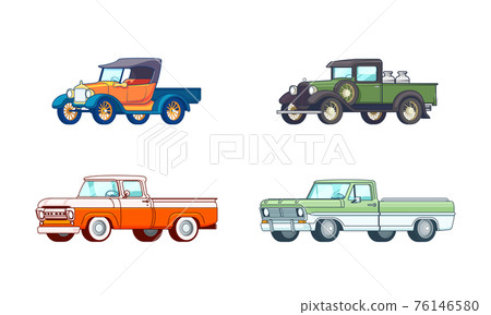 Colorful Pickup Truck Models Set Colorful Pickup Truck Models Set 76146580