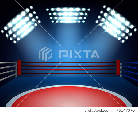 Boxing Ring Spotlights Composition Boxing Ring Spotlights Composition 76147070