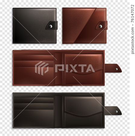 Realistic Wallet Transparent Icon Set Realistic Wallet Transparent Icon Set 76147072