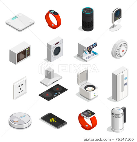 Internet Of Things Isometric Icons 76147100