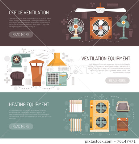 Ventilation Conditioning And Heating Banners 76147471