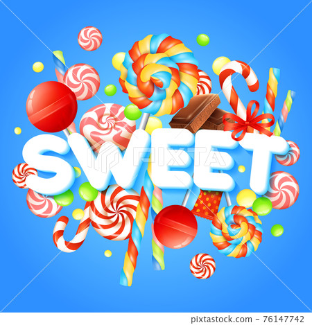 Sweet Realistic Illustration 76147742