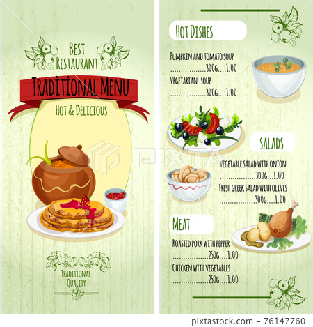 Traditional Food Menu Traditional Food Menu 76147760