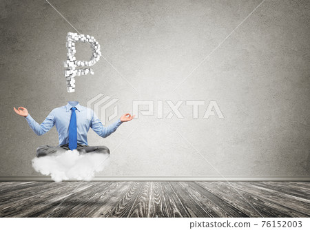 Headless meditating businessman Headless meditating businessman 76152003
