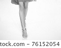 Fashion Show, Catwalk Runway Event, Fashion Week themed photograph. Models walking fashion show finale. 76152054