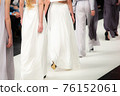 Fashion Show, Catwalk Runway Event, Fashion Week themed photograph. Models walking fashion show finale. 76152061