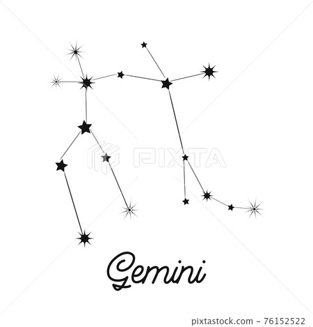 Zodiac sign in the form of a constellation in Stock