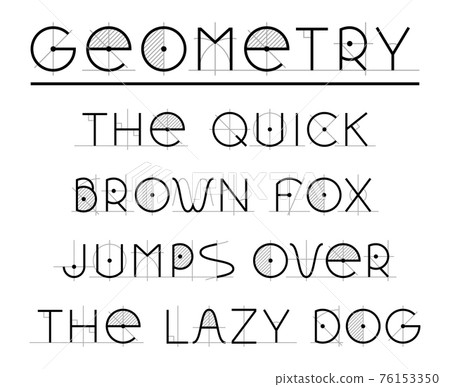 Geometric Retro font Geometric Retro font 76153350