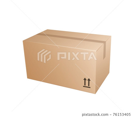 Cardboard Box Closed Cardboard Box Closed 76153405