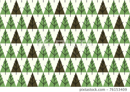Christmas trees seamless pattern 76153409