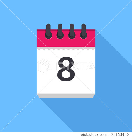 Calendar icon. Flat Design Calendar icon. Flat Design 76153430