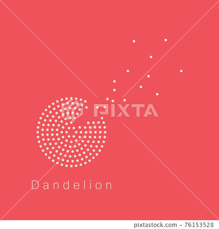 Dandelion vector logo design template 76153528