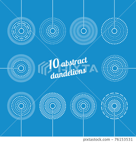 Set of Abstract Dandelions 76153531