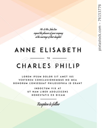 Modern Wedding Invitation 76153776