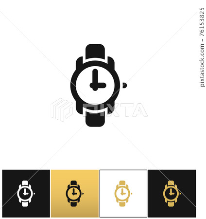 Wrist watch sign or wristwatch icon 76153825