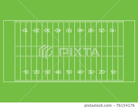 American football field. soccer field in top view. flat style.  76154176