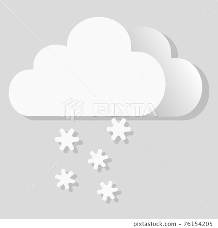 Isolated vector object weather icon frost sugar snow 76154205