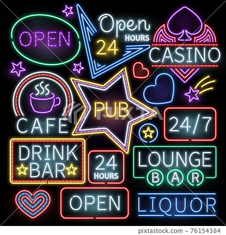 Neon bar illumination signs 76154384