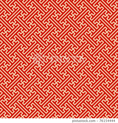 Seamless ethnic sayagata geometric pattern 76154444