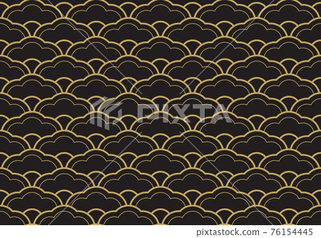 Seamless ethnic seigaiha geometric pattern Seamless ethnic seigaiha geometric pattern 76154445
