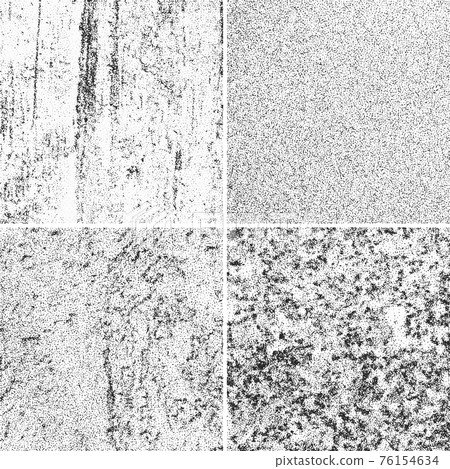 Vintage ink splatter grunge distressed textures set 76154634