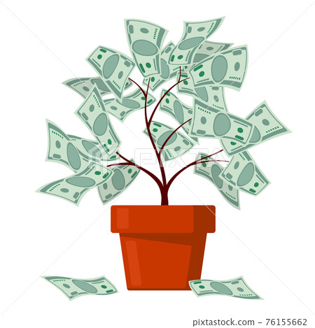 Money tree, business banking, abundance concept 76155662