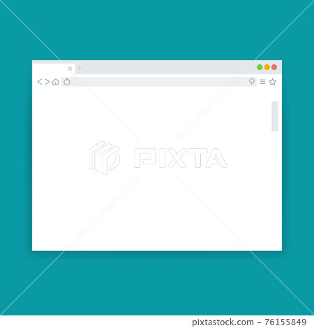 Browser window, blank web page template 76155849