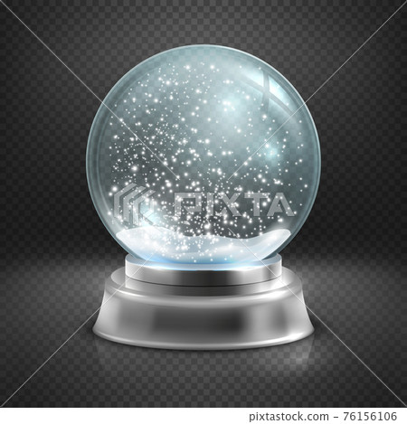 Christmas snow globe isolated on checkered background illustration Christmas snow globe isolated on checkered background illustration 76156106