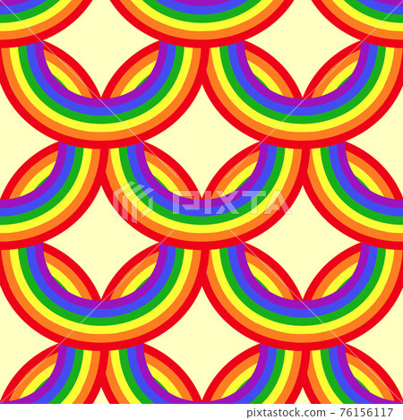 Bright rainbows seamless pattern Bright rainbows seamless pattern 76156117