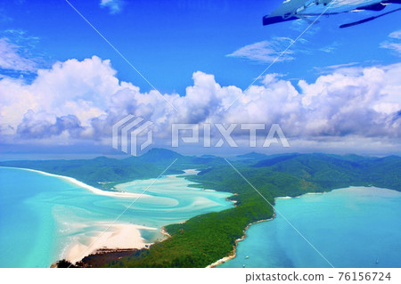 Whitehaven Beach from Hamilton Island, Australia 76156724