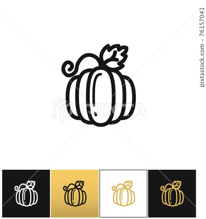 Pumpkin for thanksgiving or gourd icon Pumpkin for thanksgiving or gourd icon 76157041