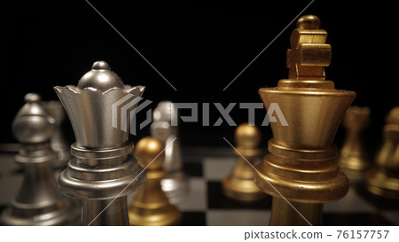 A chessboard in close-up - macro shot A chessboard in close-up - macro shot 76157757