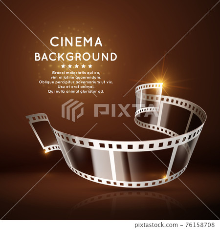 movie poster with film 35mm roll, vintage cinema background movie poster with film 35mm roll, vintage cinema background 76158708