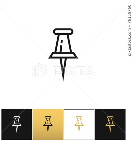 Push pin icon 76158760