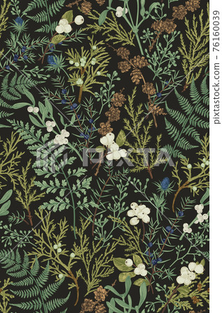 Botanical seamless pattern. Vintage. 76160039